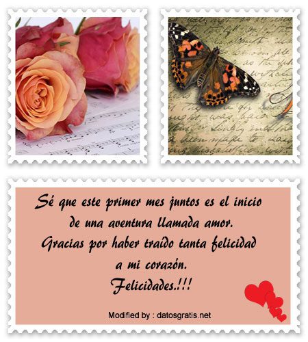 Mensajes De Aniversario Por El Primer Mes De Novios Mensajes De Aniversario Por El Primer Mes De Novios