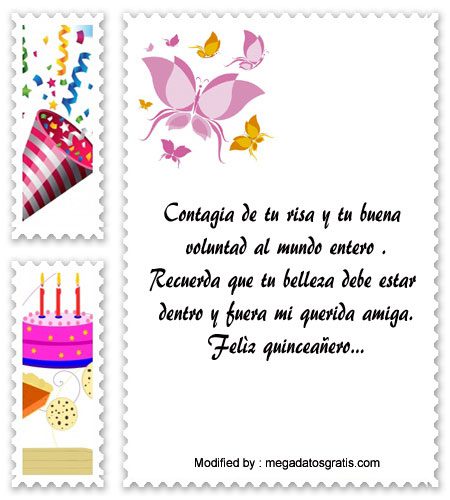 Dedicatorias A Una Quinceañera  Saludos de cumpleaños 