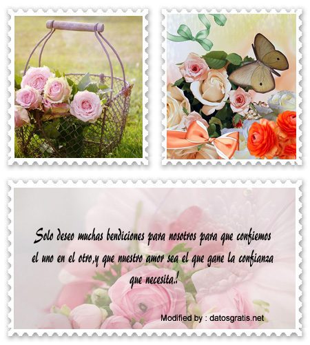 Mensajes de amor y confianza para novios│Frases románticas Mensajes de amor y confianza para novios│Frases románticas