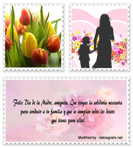 Saludos por el Día de la Madre para una amiga | Felíz Día de la Madre