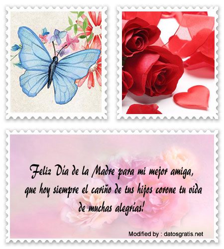 Saludos por Día de la Madre para amigas | Felicitaciones Saludos por Día de la Madre para amigas | Felicitaciones
